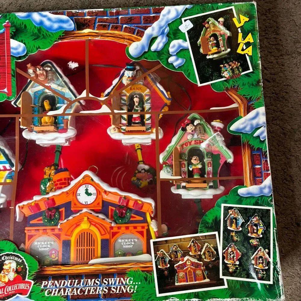 Mr. Christmas 1993 Vintage Mickey's Clock Shop Animated New In Box